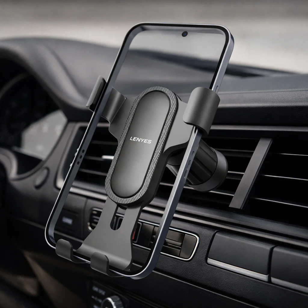 Soporte celular auto Lenyes CR181 instalación en rejilla Rayoshop