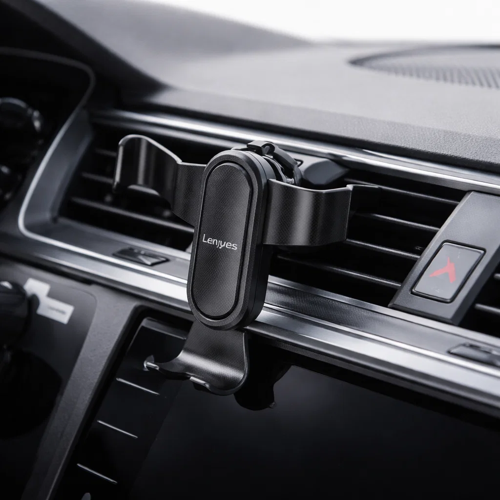 Soporte celular auto Lenyes CR181 compatible iPhone y Android Rayoshop