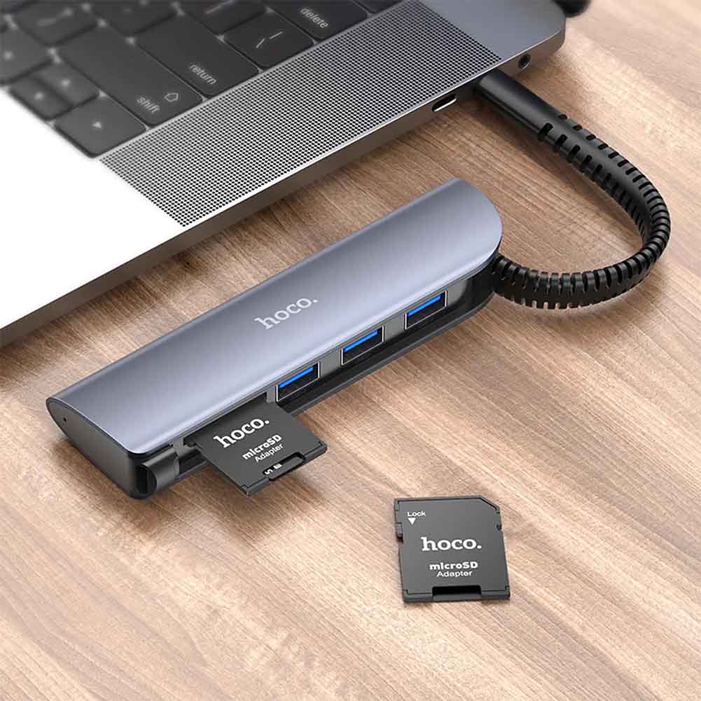 Adaptador MicroSD Hoco HB22 alta compatibilidad Rayoshop