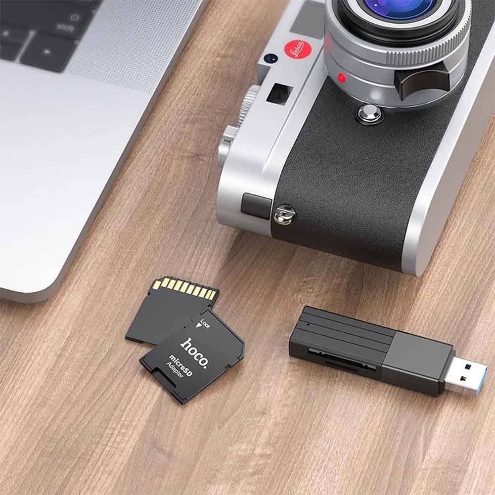 Adaptador tarjeta memoria MicroSD a SD Rayoshop Hoco HB22