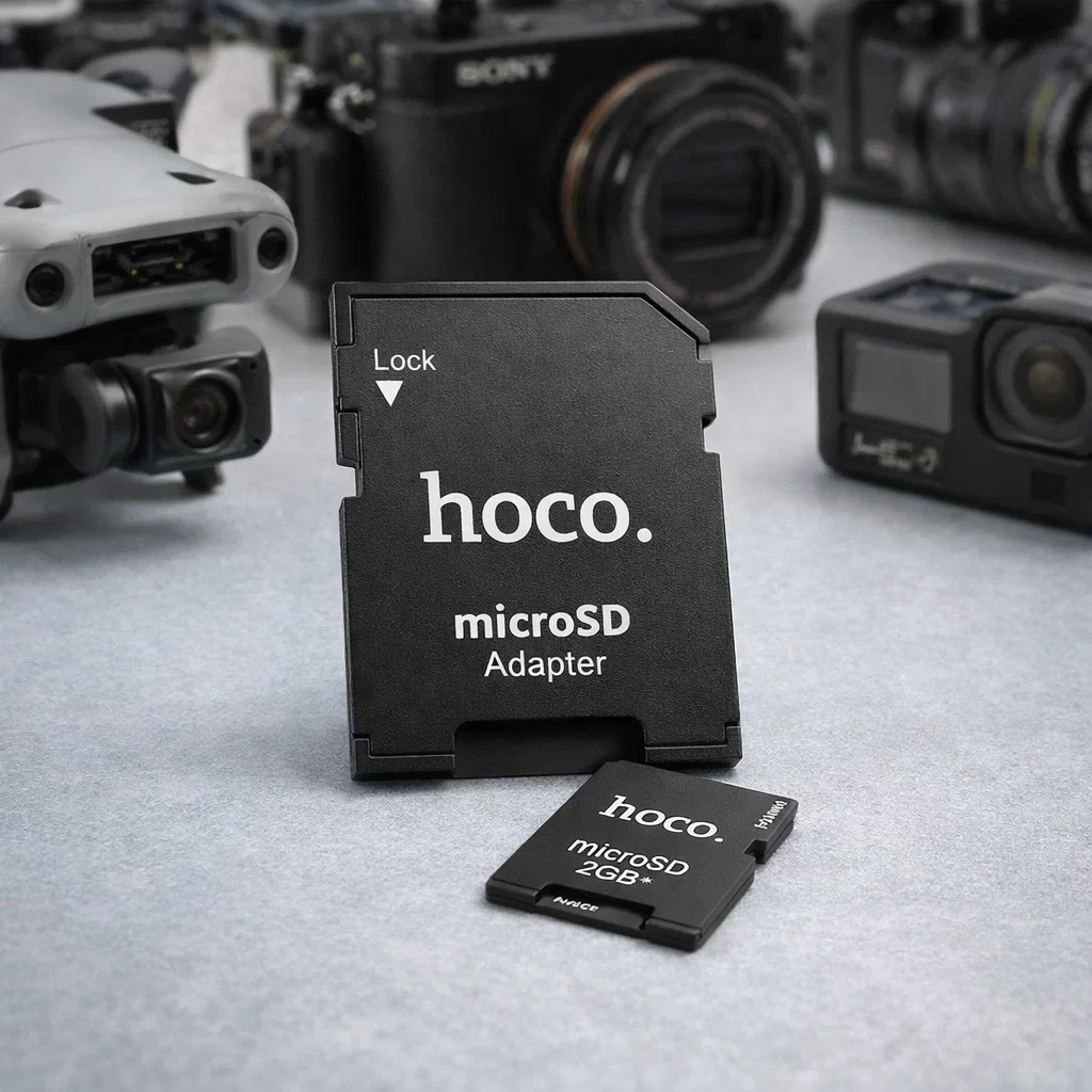 Adaptador MicroSD a SD para cámara Hoco HB22 Rayoshop