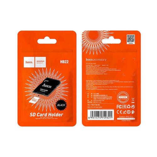 Adaptador MicroSD a SD Hoco HB22 original Rayoshop