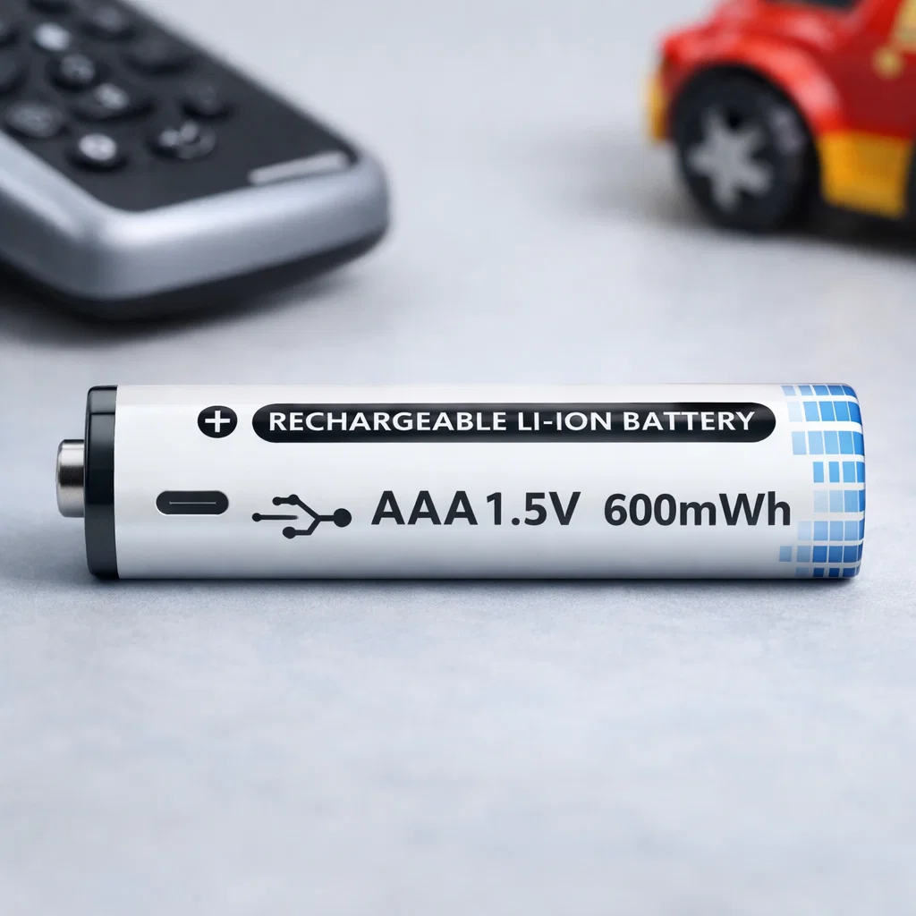 Baterías AAA recargables USB-C con carga directa Rayoshop