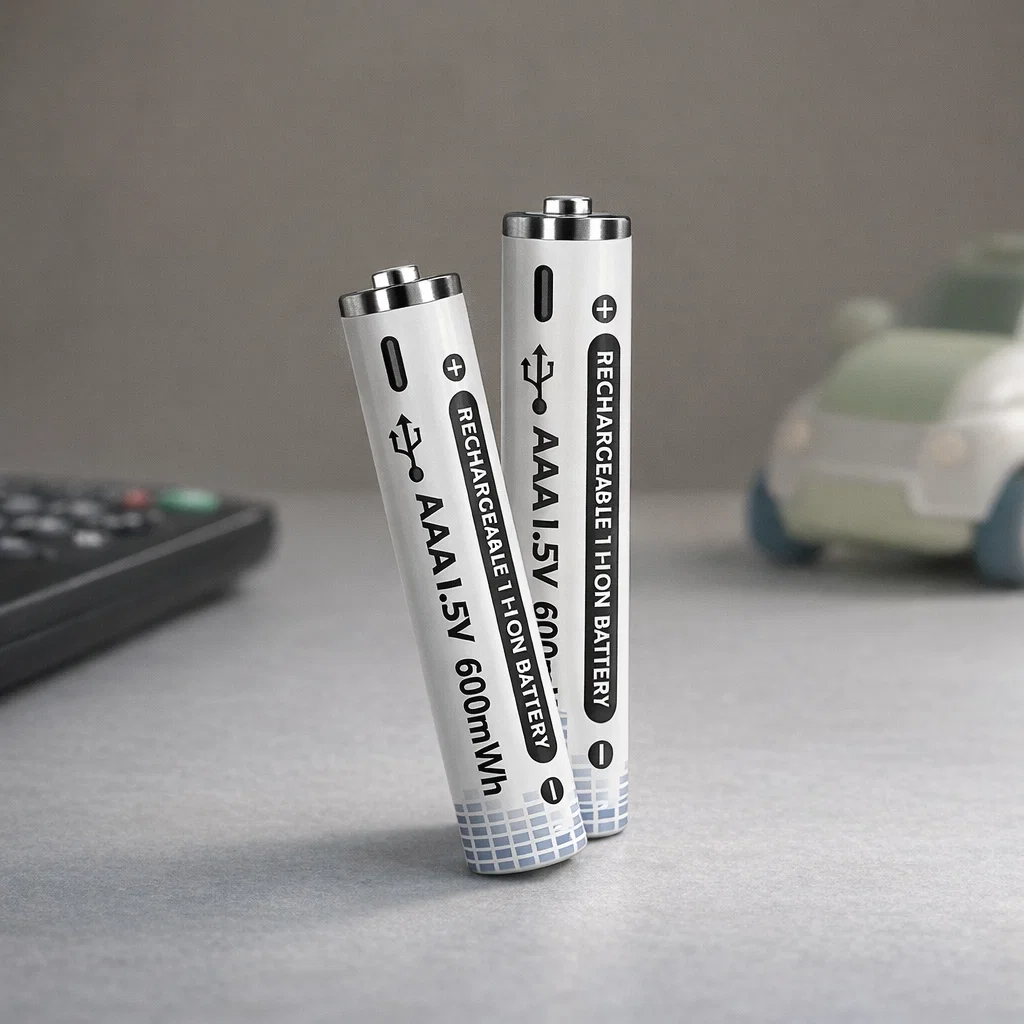 Pilas AAA recargables con puerto USB-C y cable incluido Rayoshop