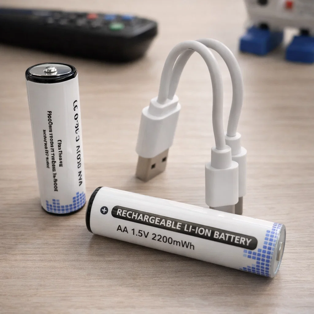 Baterías AA ecológicas USB-C Rayoshop