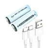 Pilas AA tecnología USB-C Rayoshop