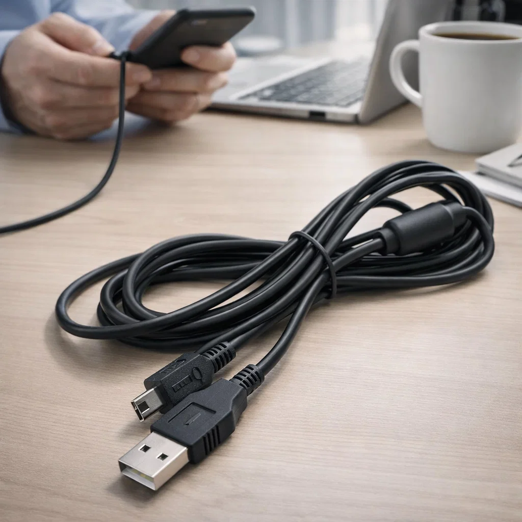 Cable USB a Mini USB largo 1,8 metros EON Rayoshop