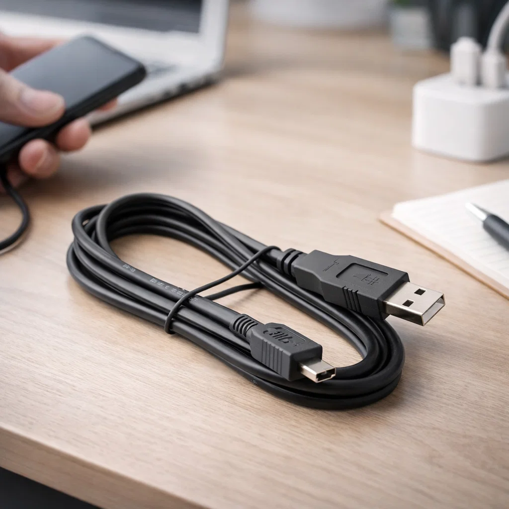 Cable USB a Mini USB 1.8m EON para carga y datos Rayoshop