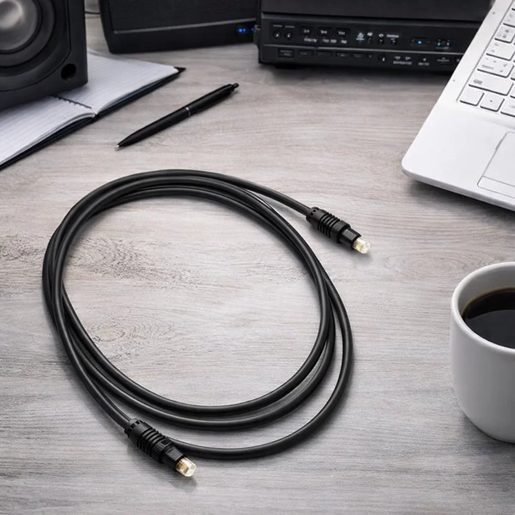 Cable óptico audio alta fidelidad 1.5m EON Rayoshop