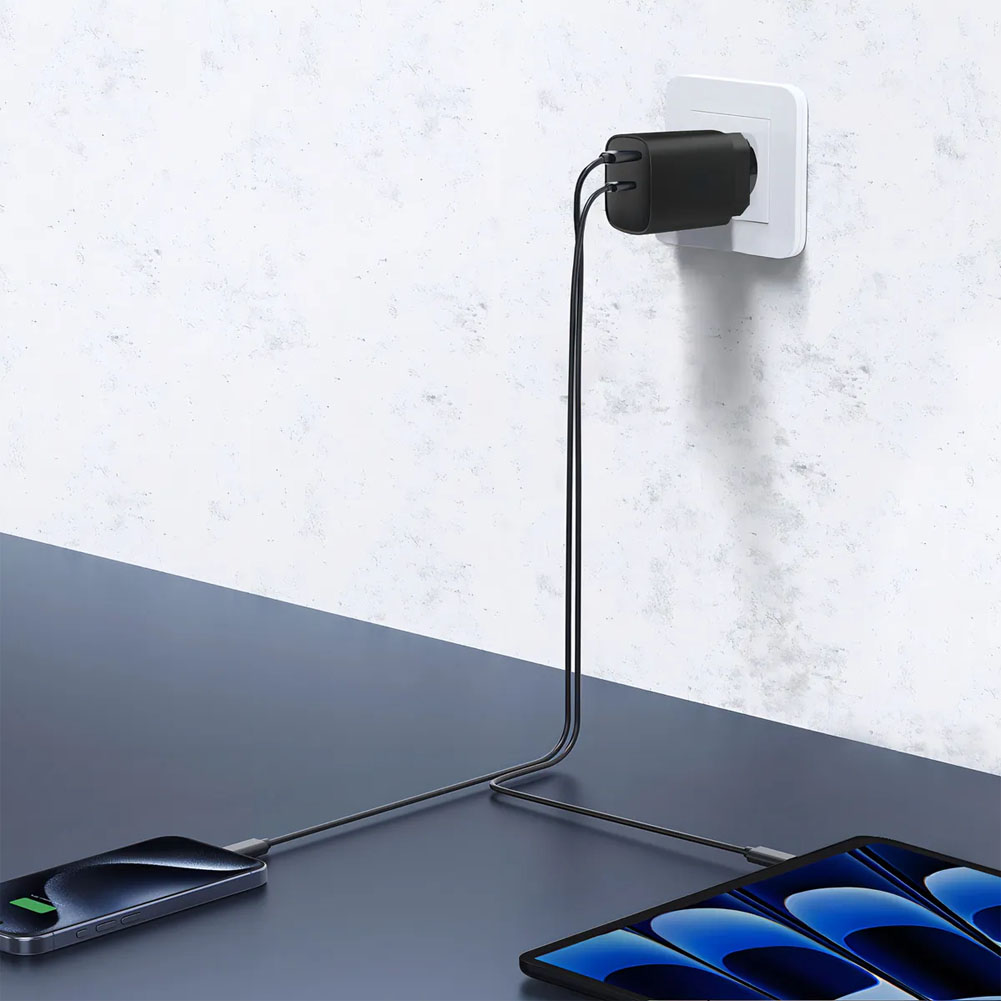 Cargador rápido Rayoshop 45W con cable USB-C incluido