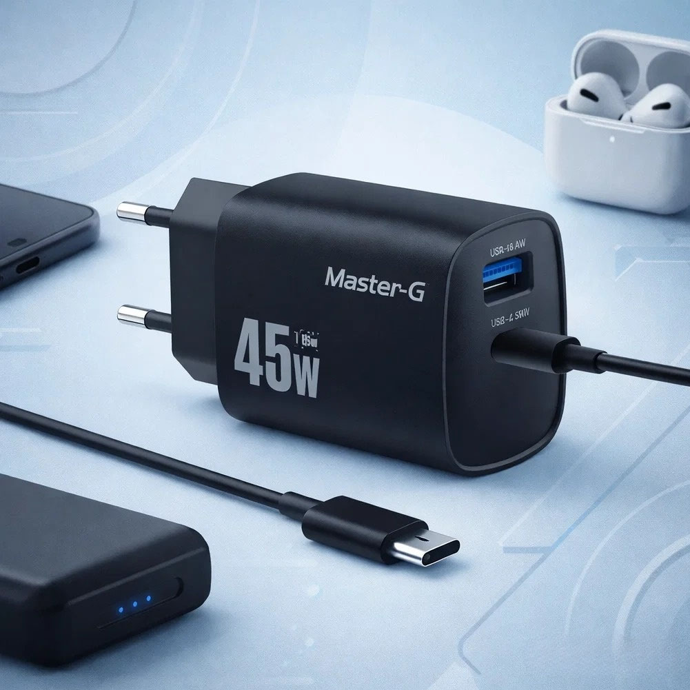 Cargador USB-C 45W Rayoshop compatible con notebooks