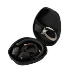 Estuche rígido de EVA para audífonos over-ear con cierre doble, interior acolchado y gancho, compatible con Sony, Audio-Technica y Beats.