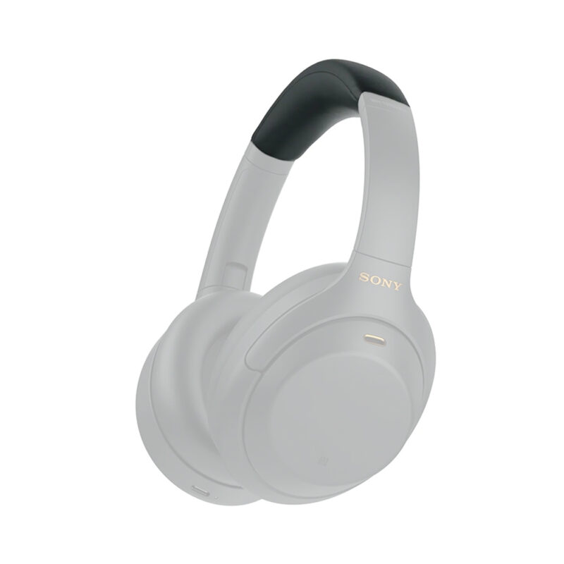 Diadema de repuesto negra para audífonos Sony WH1000XM3 y WH1000XM4, con acolchado en cuero sintético y ajuste OEM.
