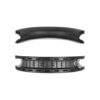 Diadema negra de repuesto para audífonos Xbox Series XS y Xbox One, con acolchado curvo y base interna plástica para un ajuste firme.