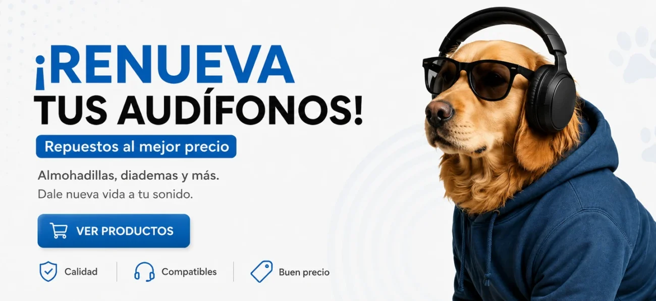 Renueva tus audífonos en Rayoshop con repuestos para almohadillas, diademas y más, además de productos compatibles a mejor precio.