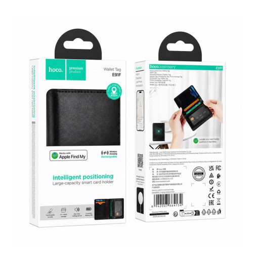 Billetera Localizador Rastreador Compatible con Apple Find My Hoco E91F - Imagen 4