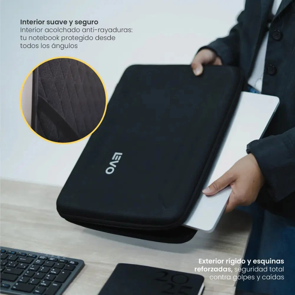ES020-LE001 ESTUCHE NOTEBOOK 13 Y 14 LEVO HARDSHELL (5)RAYOSHOP