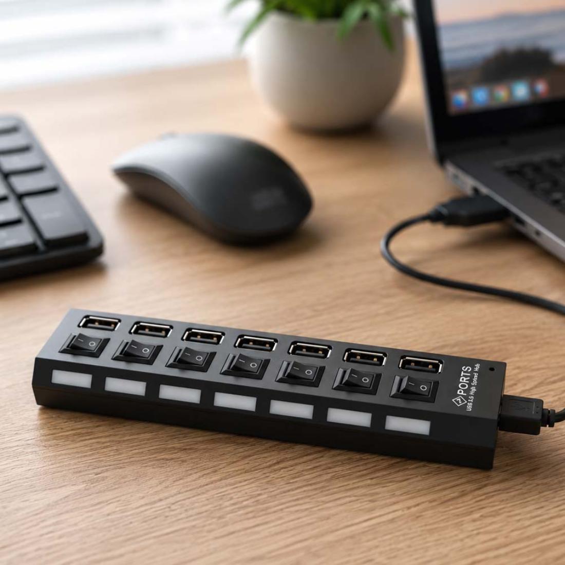 HB021-RY006 HUB USB 2.0 MULTIPLICADOR 7 PUERTOS (7)