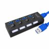 Hub 4 en 1 Adaptador Multipuertos USB 3.0 a 4xUSB 3.0 con Interuptor por Puerto - Imagen 4
